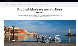 Five Greek islands you can visit all year round – The times