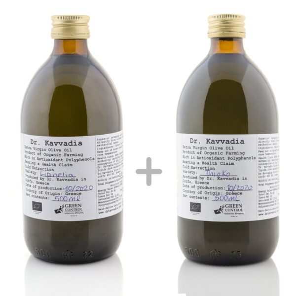 Double trouble pack - Lianolia olive oil 500ml + Thiako olive oil 500ml